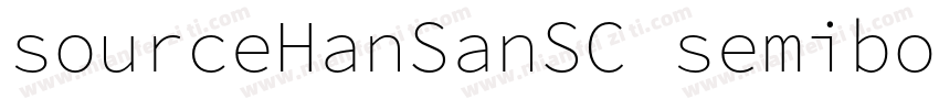 sourceHanSanSC semibold字体转换